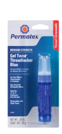 PERMATEX MEDIUM STRENGTH THREADLOCKER BLUE GEL
