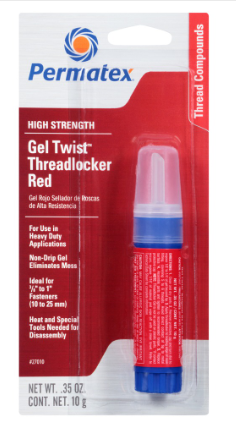 Permatex High Strength Threadlocker RED Gel