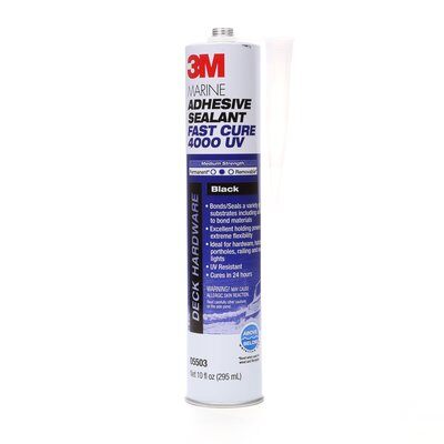 3M MARINE ADHESIVE SEALANT FAST CURE 4000 UV 296ML CARTRIDGE WHITE